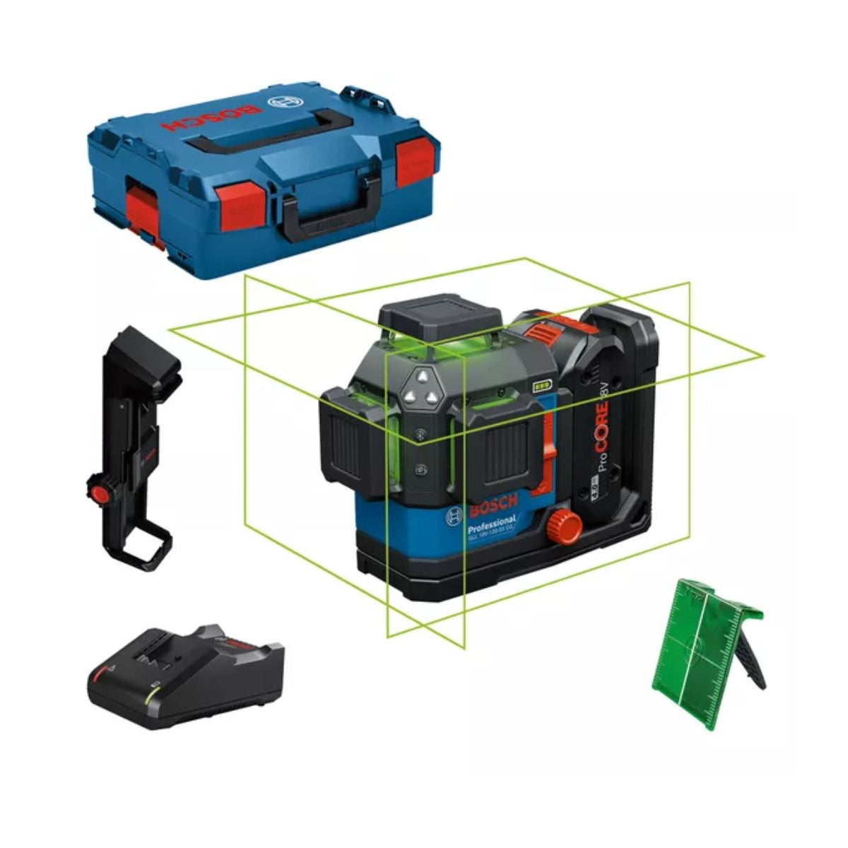  Bosch GLL 18V-120-33 CG Laser Lignes Vert Connectés 360° 1x4.0AH Procore (0601065100)