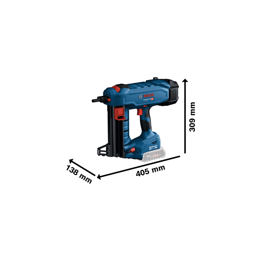  Bosch GNB 18V-40 Cloueur Béton Sans Fil 2x4.0Ah Procore (06019L7005)