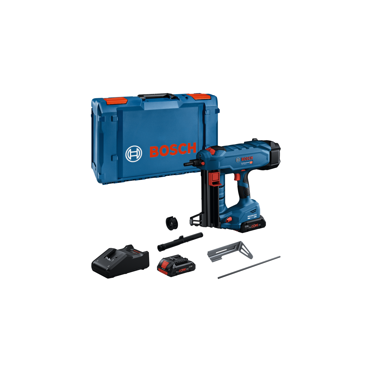  Bosch GNB 18V-40 Cloueur Béton Sans Fil 2x4.0Ah Procore (06019L7005)