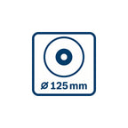  Bosch GWS 14-125 Meuleuse Angulaire ø125mm 1400W Solo Carton (06017D0000)