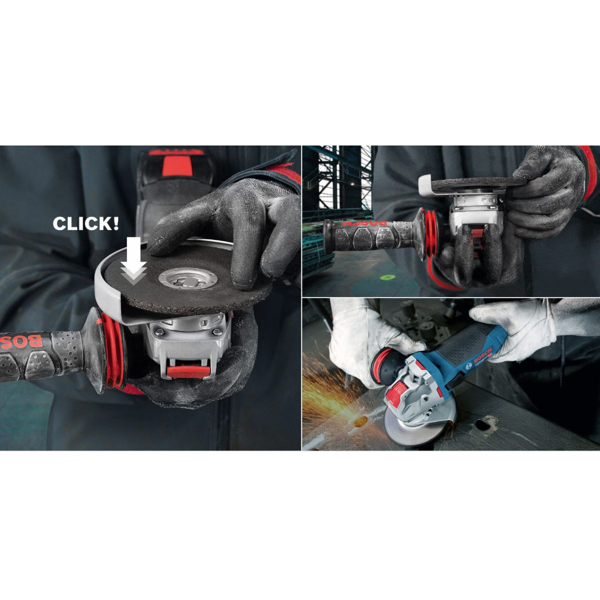  Bosch GWX 10-125 Professional Meuleuse Angulaire X-LOCK ø125mm 1000W (06017B3000)