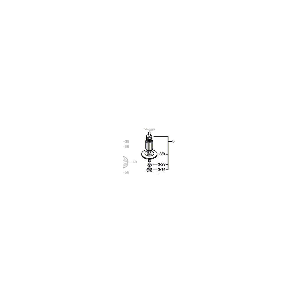  Bosch Induit Pour Taille-Haies AHS 6000 PRO-T Et AHS 7000 PRO-T (2609001195)