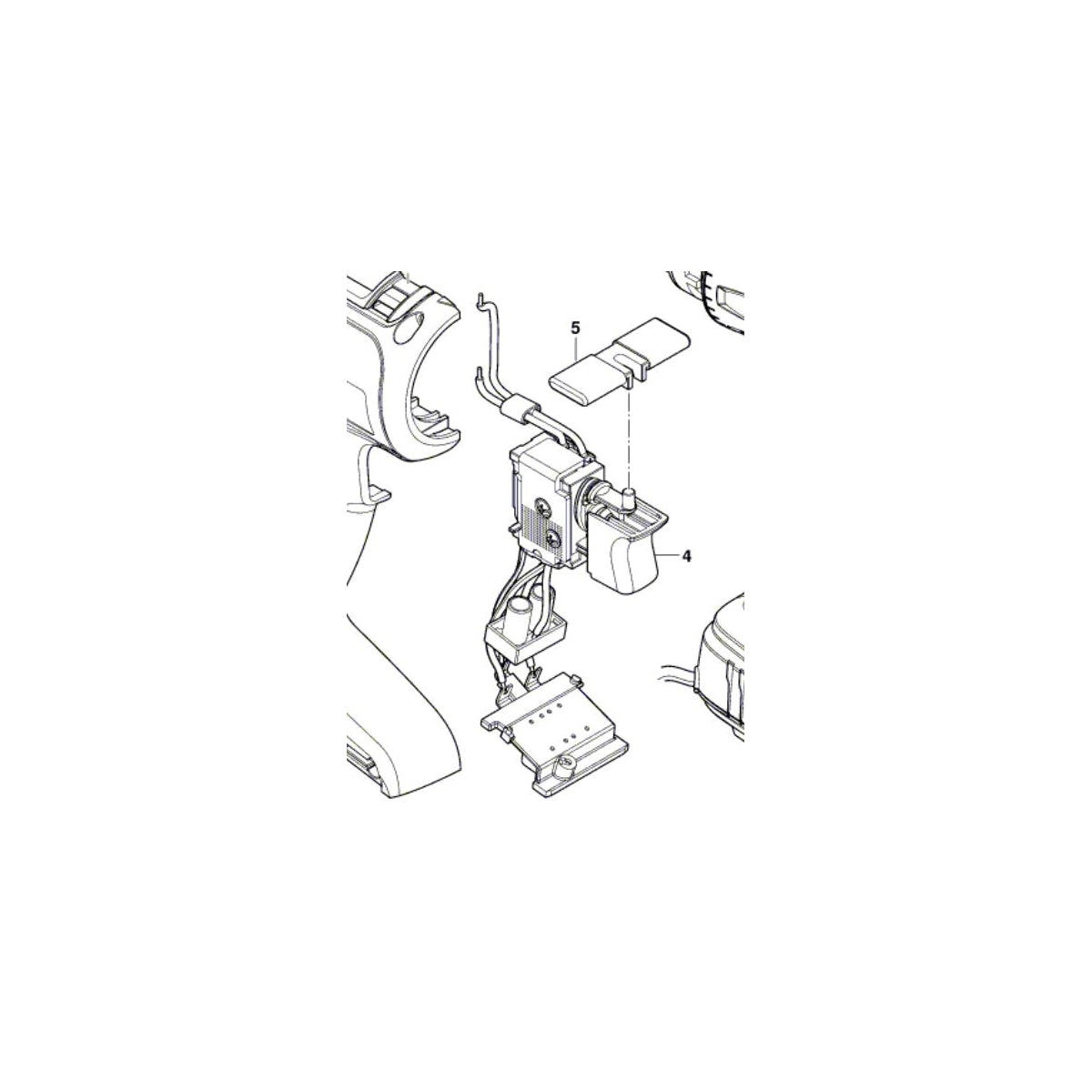  Bosch Interrupteur Pour Perceuse UniversalDrill 18 & UniversalImpact 18 (2607202396)