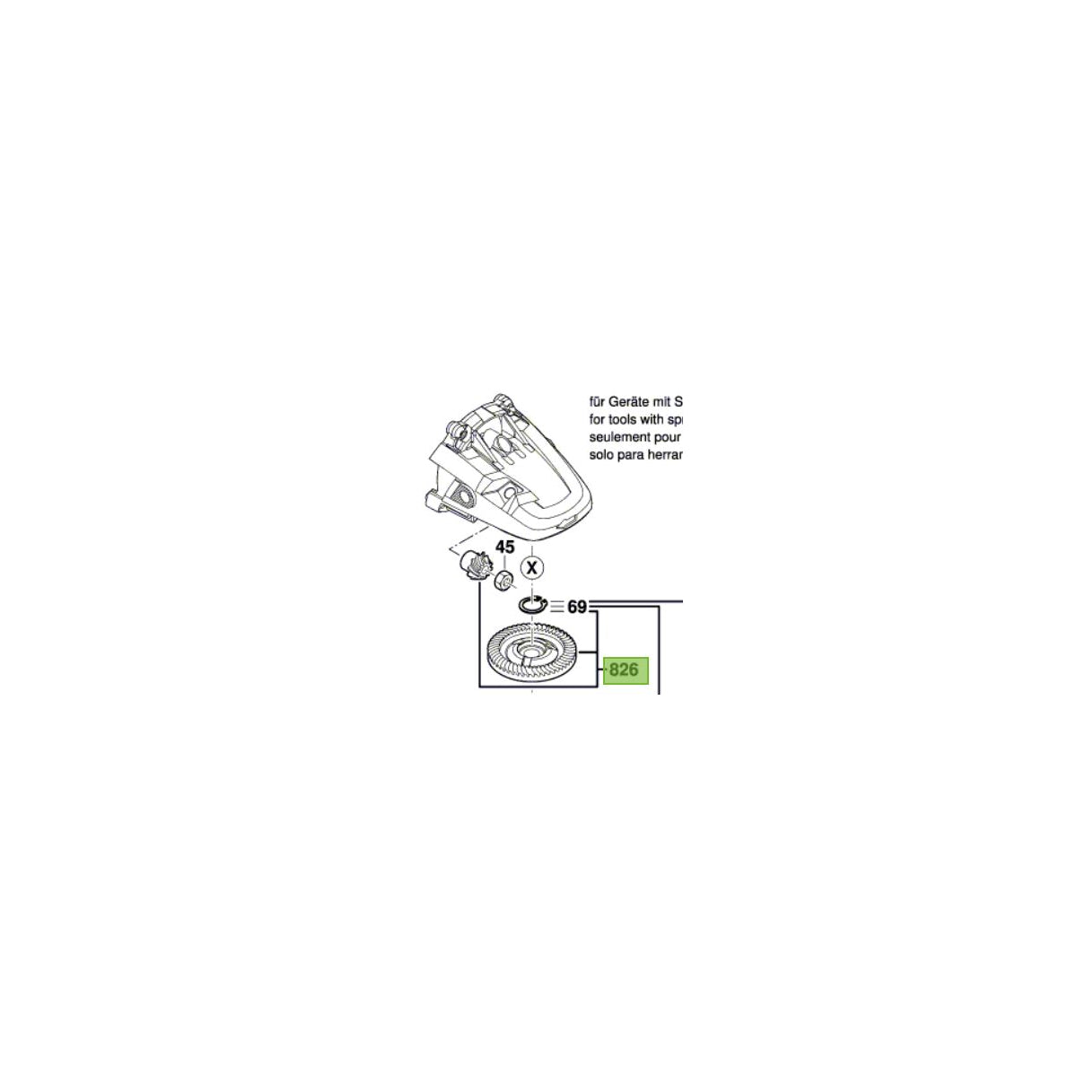  Bosch Jeu De Pignons Coniques Pour Meuleuse ø230mm GWS22-230LVI, GWS24-230LVI, GWS26-230LVI (1607000CN7) 1600A024YW