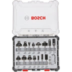  Bosch Kit De 15 Fraises Mixtes ø8 Mm Pour Défonceuse Avec Un Cutter Offert (0615997653)