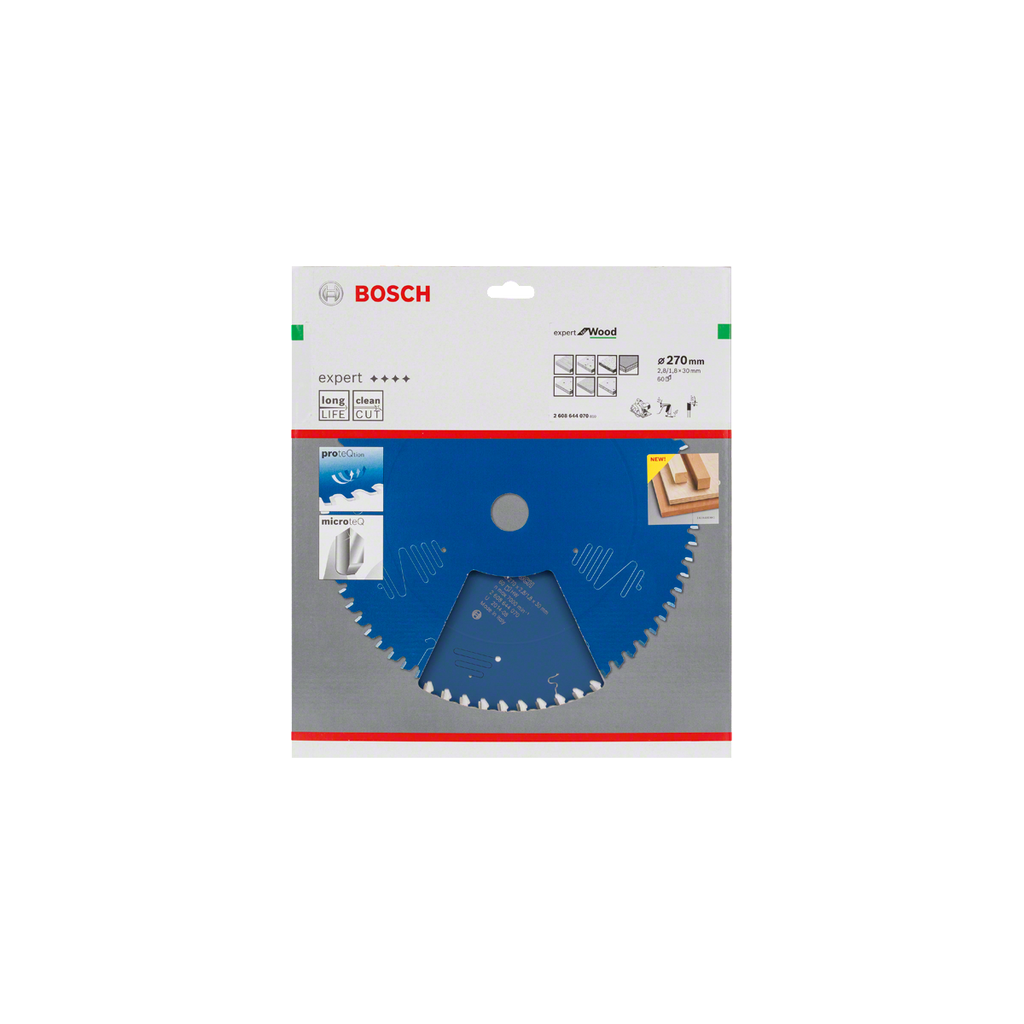  Bosch Lame Bois De Scie Circulaire ø270mm 60Dts Expert For Wood (2608644070)