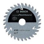  Bosch Lame De Scie Circulaire ø85mm 30Dts Standard For Multi Material (2608837752)
