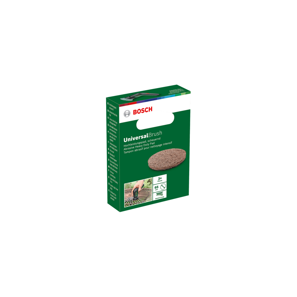 Bosch Lot De 3 Disques De Nettoyage Intensif Pour La Brosse UniversalBrush (1600A023L1)