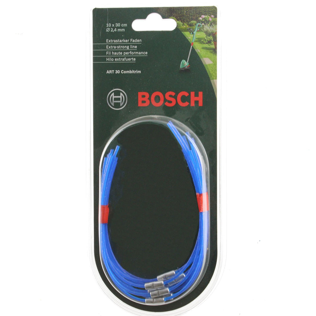  Bosch Lot De X10 Fil HTE Haute-performances 30cm Pour Coupe-bordure ART 30 (F016800182)