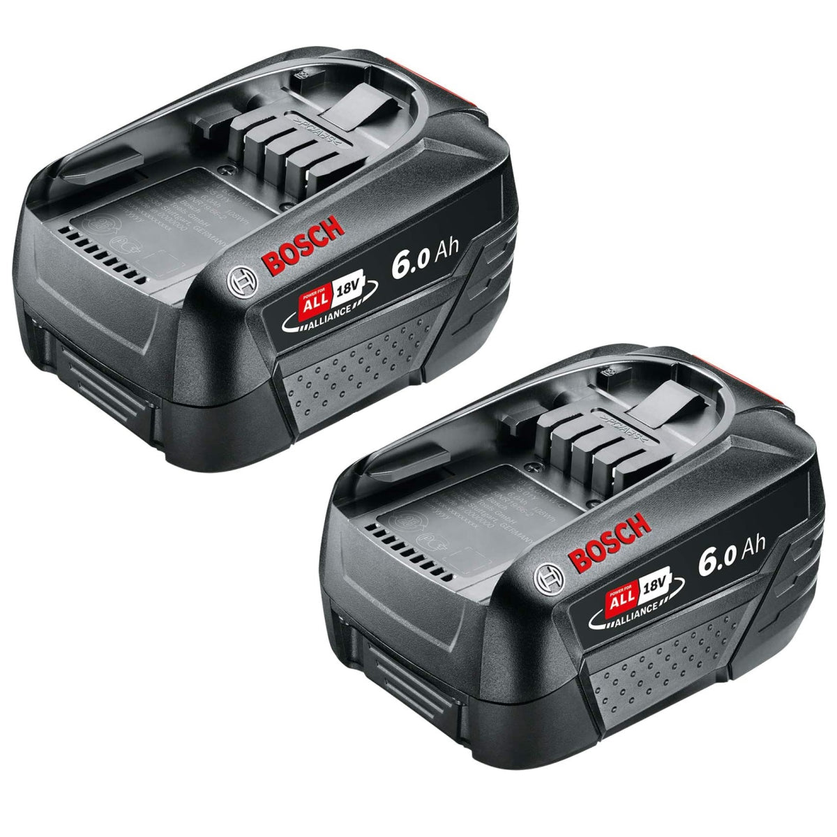  Bosch Lot De X2 Batterie PBA 18V 6.0Ah W-C (1600A00DD7 X2)
