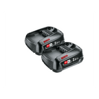  Bosch Lot De X2 Batteries PBA 18V 2.5Ah Avec Témoin De Charge LED (1600A005B0 X2)