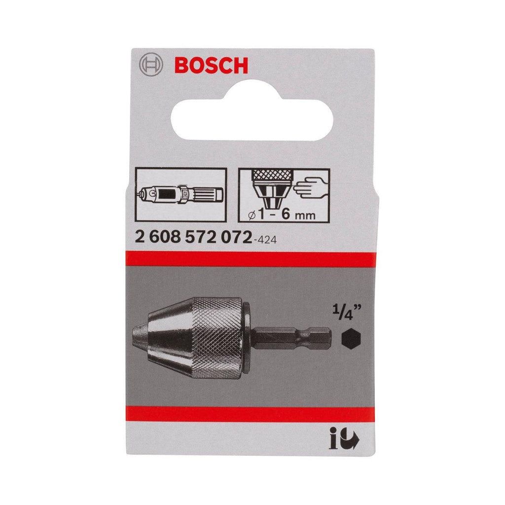  Bosch Mandrin Auto-serrant 1/4" ø1-6mm Pour Travaux Minutieux (2608572072)