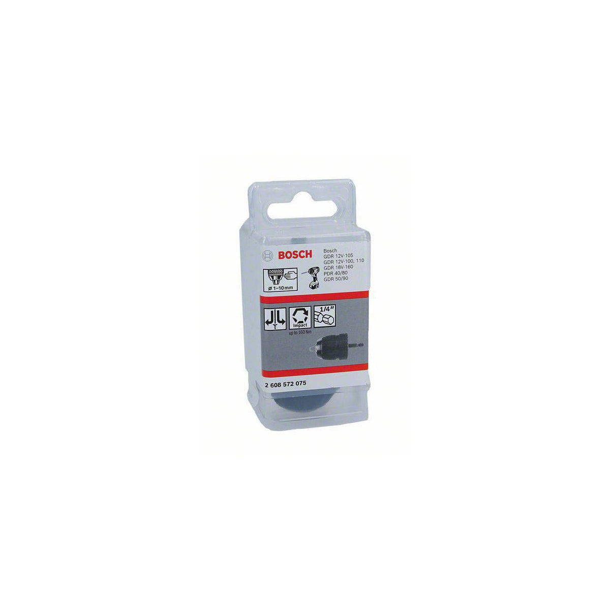  Bosch Mandrin Auto-serrant 1/4" ø10mm Pour Visseuse à Chocs (2608572075)