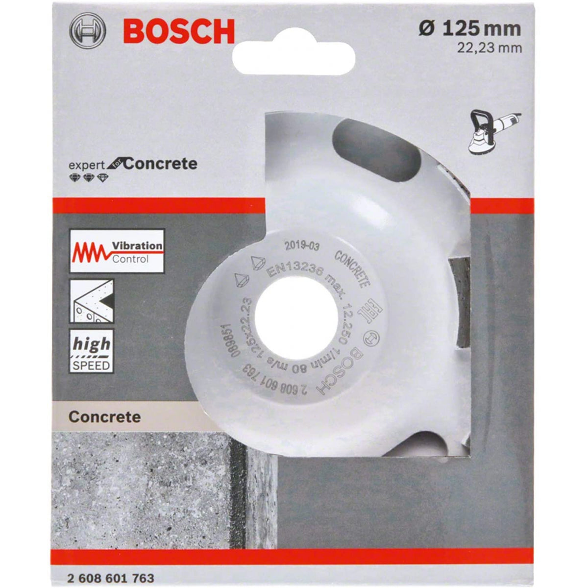  Bosch Meule Diamant ø125mm Expert For Concrete Coupe Rapide (2608601763)