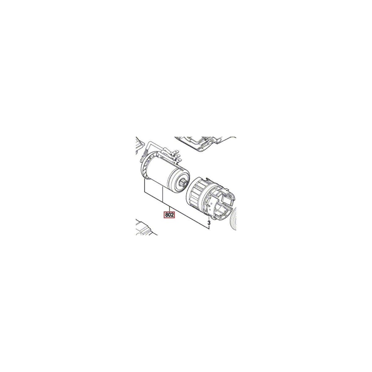 Bosch Moteur 18V GBH18V-EC (16170006BG)