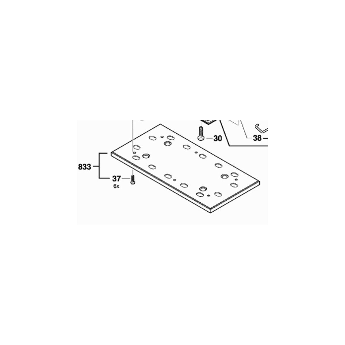  Bosch Plateau De Ponçage En Mousse Pour Ponceuse Vibrante PSS280A (2609005229)