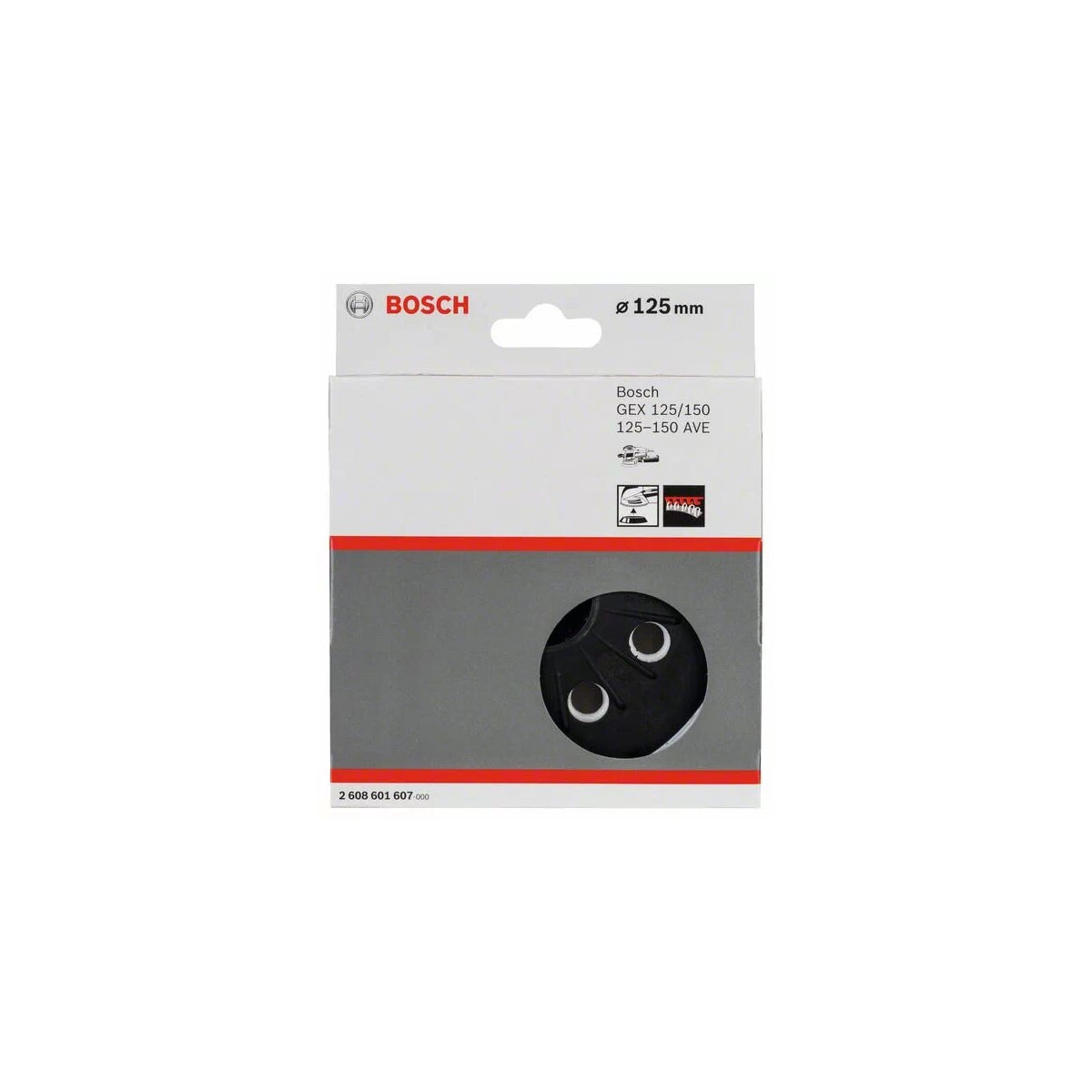  Bosch Plateau De Ponçage ø125mm Mi-dur Pour GEX125-150AVE (2608601607)