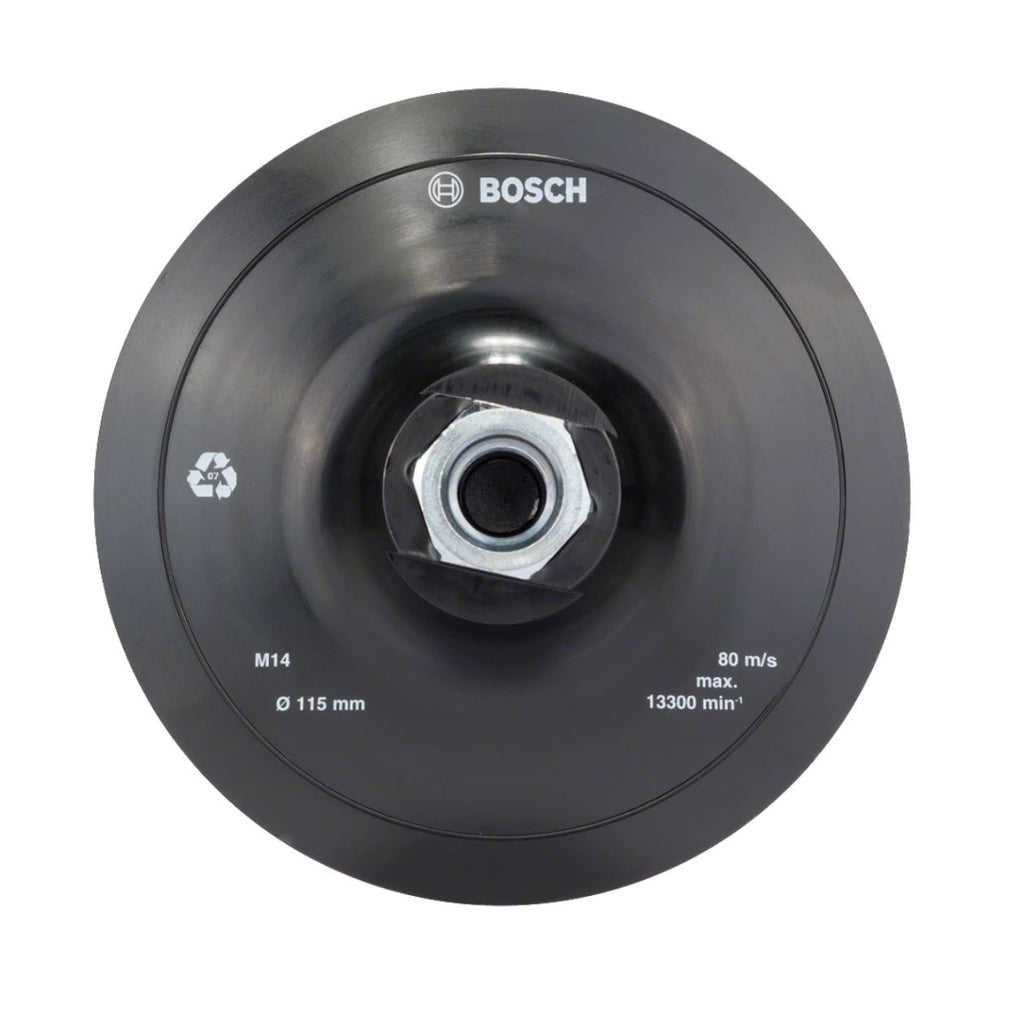  Bosch Plateau De Ponçage ø115mm Pour Meuleuse D'angle M14 (2608601076)