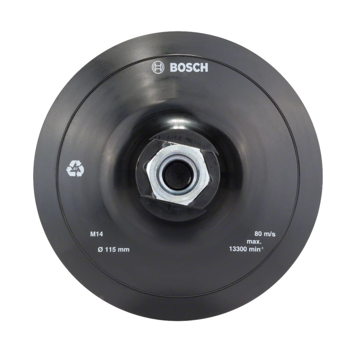  Bosch Plateau De Ponçage ø115mm Pour Meuleuse D'angle M14 (2608601076)