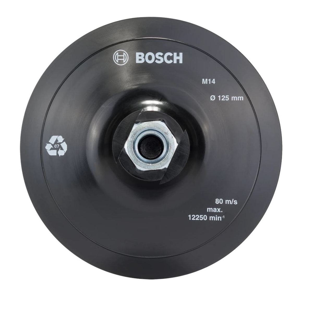  Bosch Plateau De Ponçage ø125mm Pour Meuleuse D'angle M14 (2608601077)