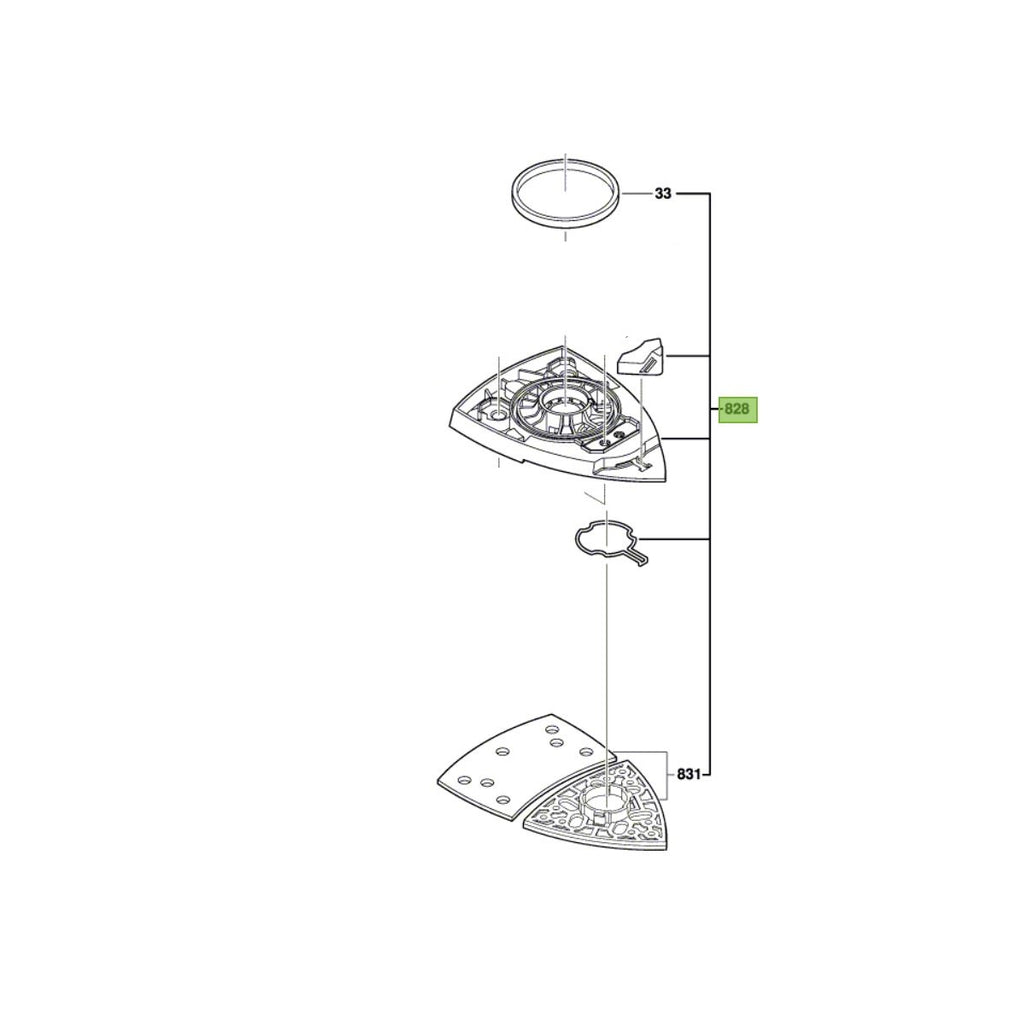  Bosch Plateau De Ponçage Pour Ponceuse Vibrante PSM160A (2609001000)