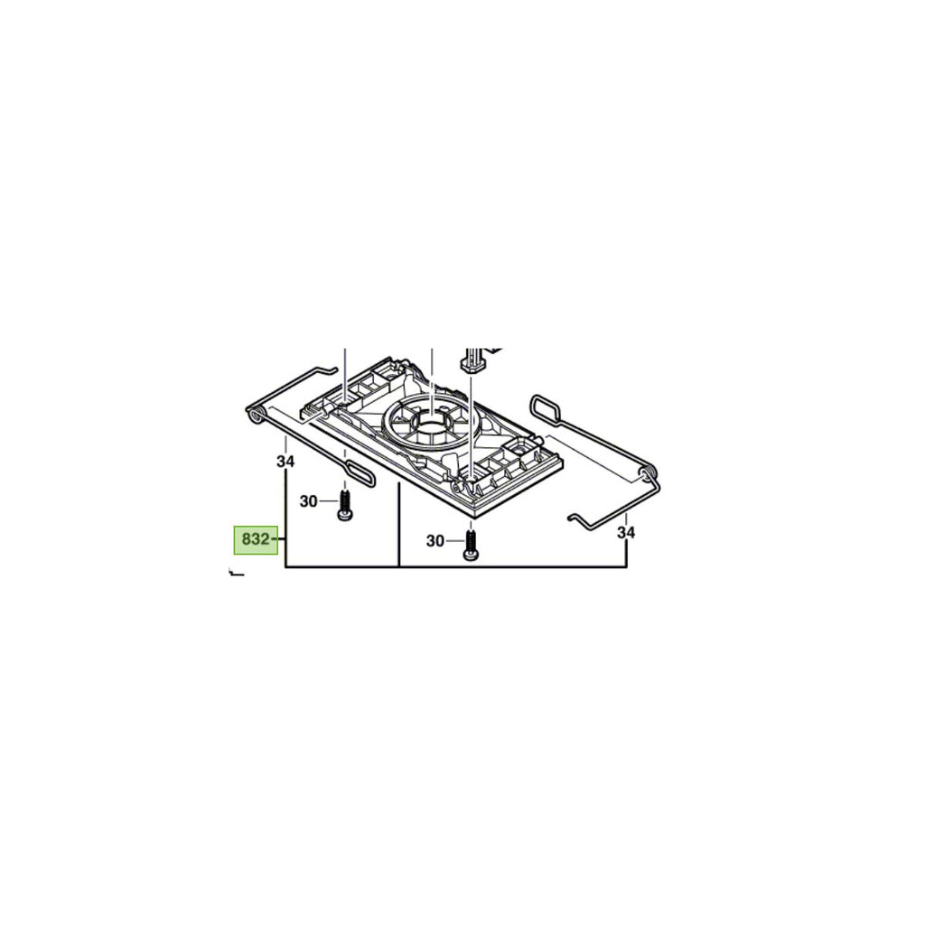  Bosch Plateau De Ponçage Pour Ponceuse Vibrante PSS200AC, PSS190AC (2609000876)