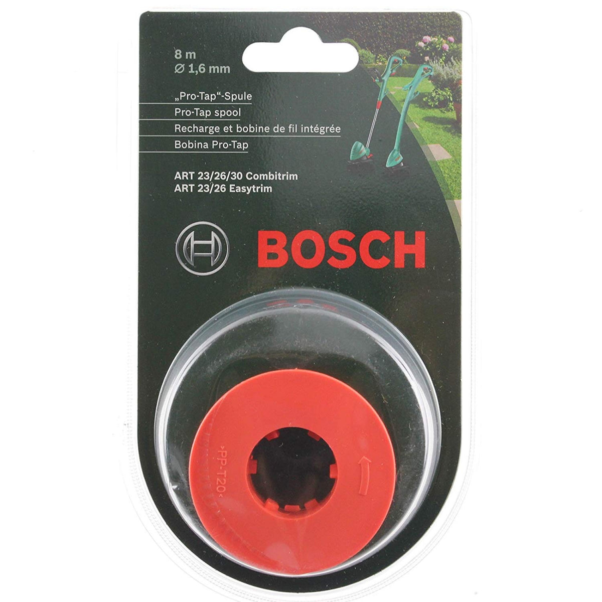  Bosch Recharge Avec Bobine De Fil Intégrée Pour Taille Bordures ART 23/26/30 (F016800175)