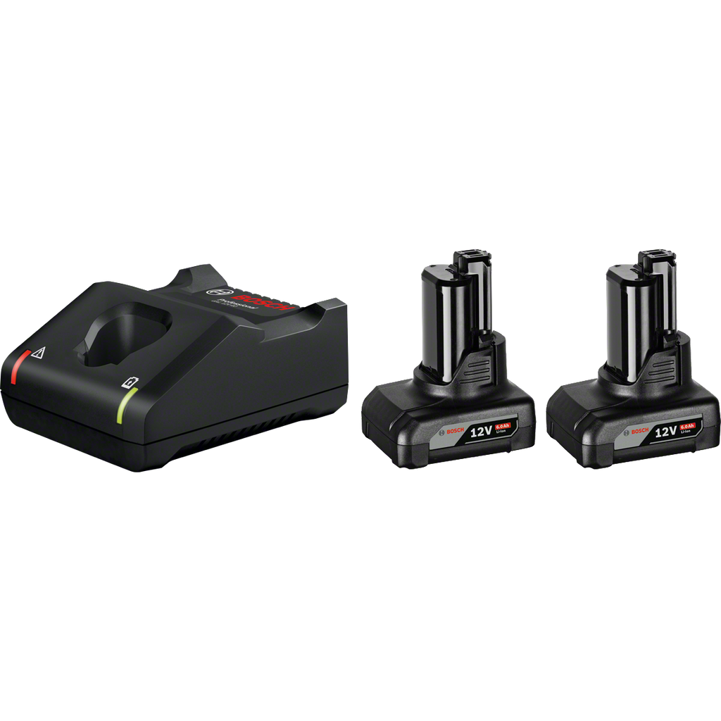  Bosch Starter Set GBA 12V 6.0Ah + Chargeur GAL 12V-40 (1600A01B20)
