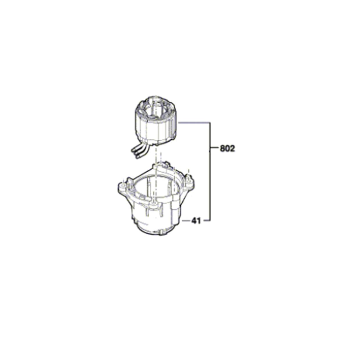  Bosch Stator Perforateur GBH18V-26, GBH18V-26F (1600A015E8)