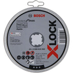  Bosch X10 Disques à Tronçonner Droits X-LOCK Standard For Inox ø125x1mm (2608619267)