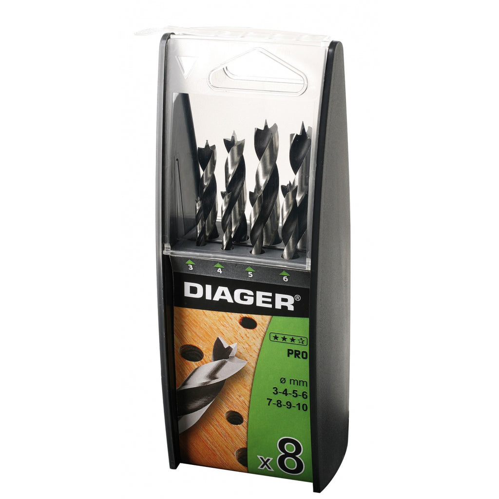  DIAGER Coffret 8 Forets Bois 3 Pointes 917B