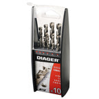  DIAGER Coffret De 10 Forets Métal Cobalt 5% 720C