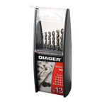  Coffret De 13 Forets Métal DIAGER 719C