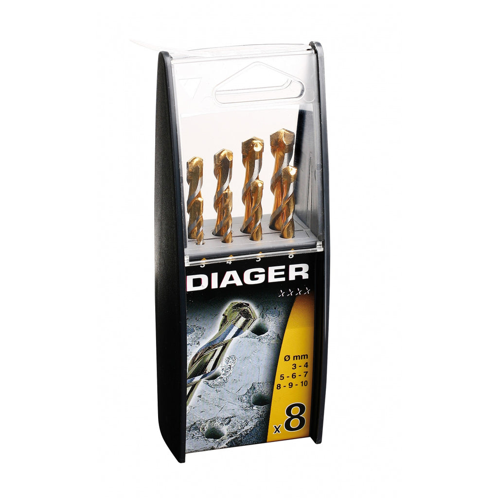  Coffret Plastique 8 Forets Granit DIAGER 207B