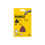  Dewalt 10 Feuilles Abrasives Delta 93x93mm 6 Trous