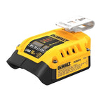  DeWalt Adaptateur, Chargeur USB-A & USB-C Pour Batterie XR 18V Et 54V DCB094K-QW