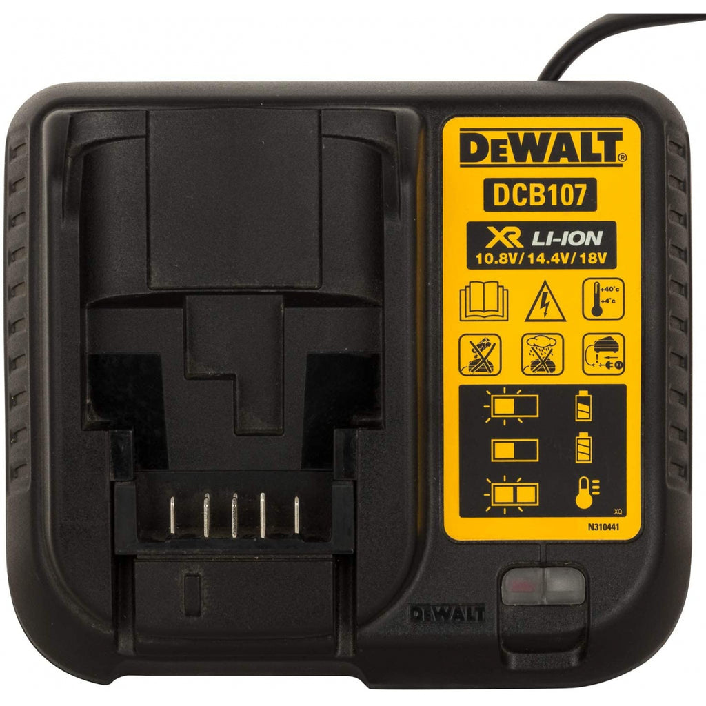  Dewalt DCB107-QW Chargeur De Batteries XR 10.8V/14.4V/18V Li-ion