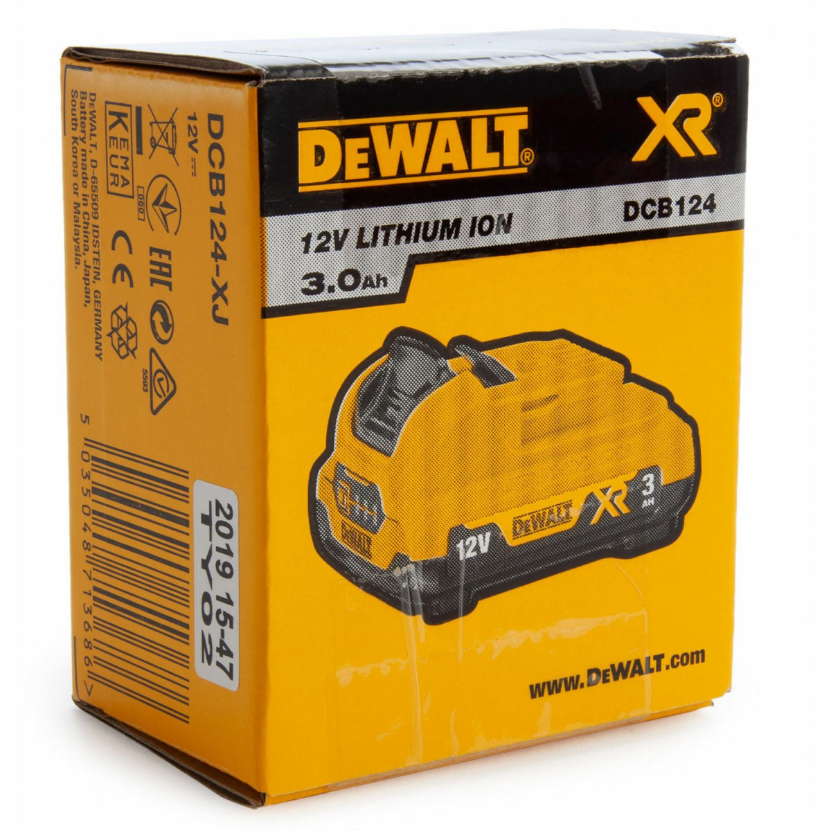  DeWalt DCB124-XJ Batterie 12V 3.0Ah Li-Ion XR