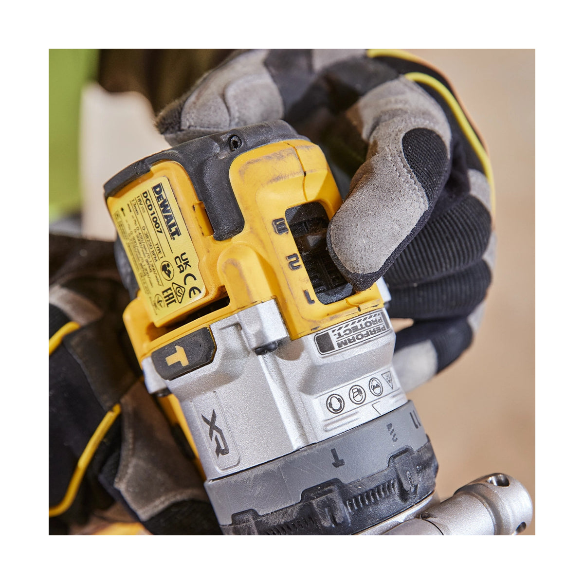  DeWalt DCD1007NT-XJ Perceuse, Visseuse à Percussion 18V Brushless (Machine Seule)