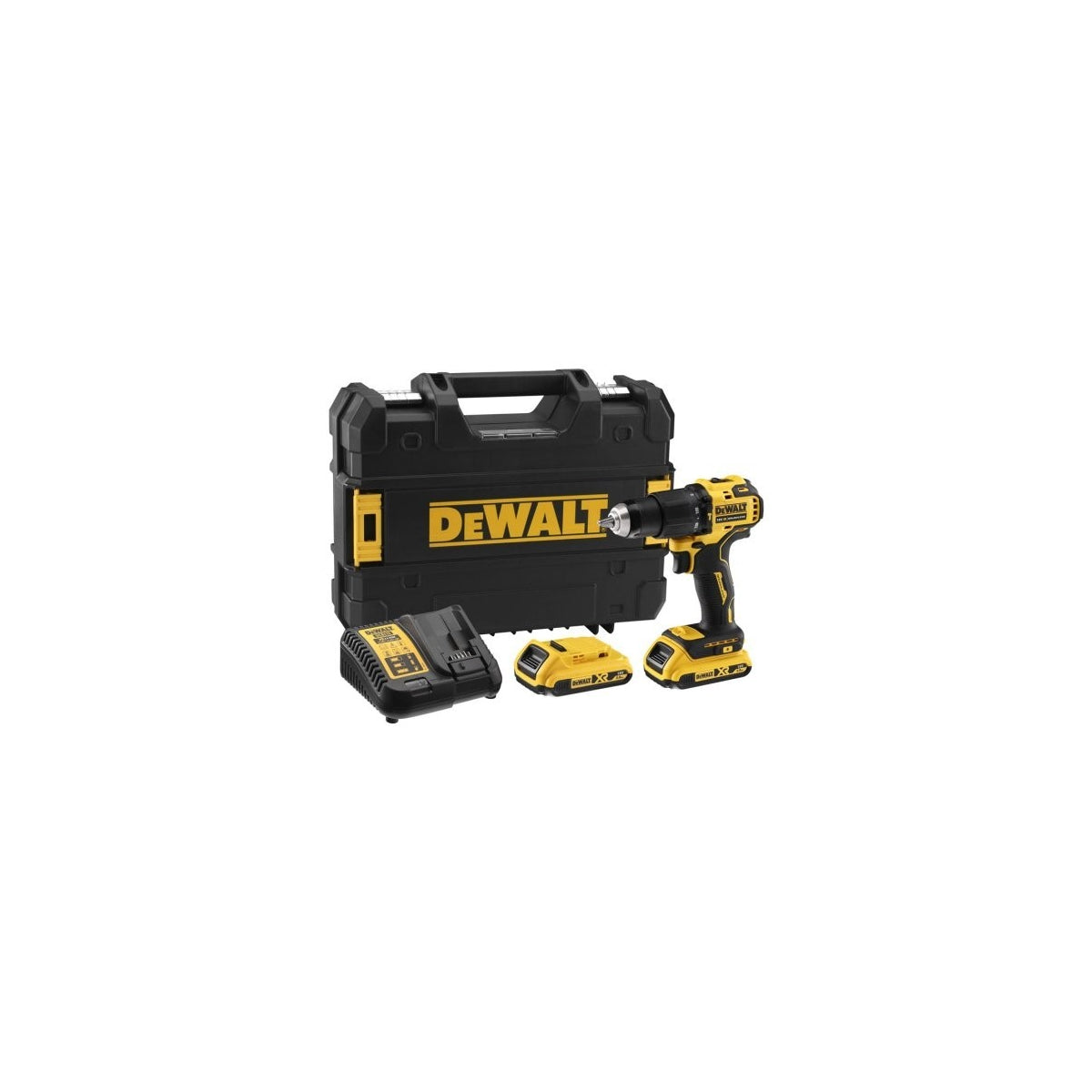  DeWalt DCD709D2T-QW Perceuse, Visseuse à Percussion 18V XRP 2x2.0Ah