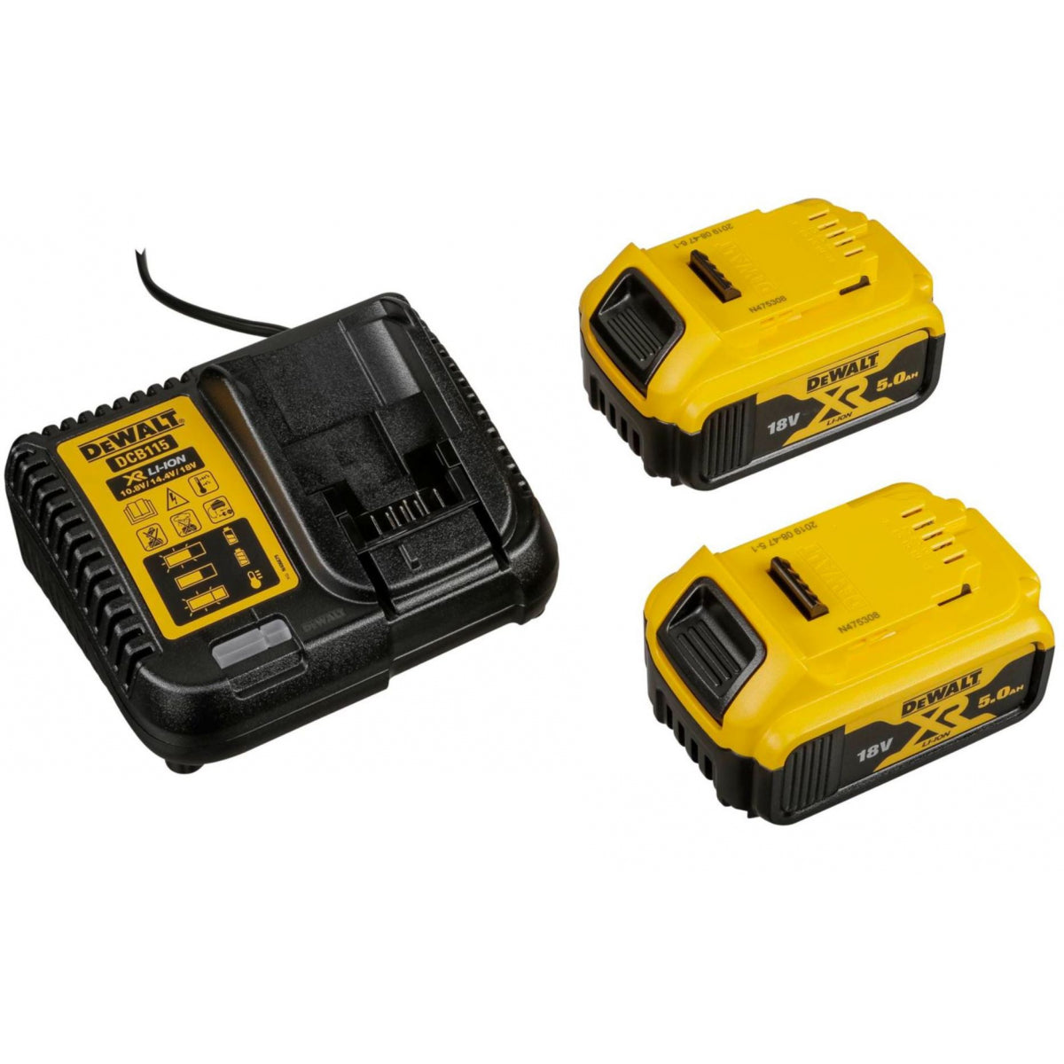  Dewalt DCD791P2-QW Perceuse, Visseuse Brushless 18V 2x5.0Ah Avec Coffret T-STAK