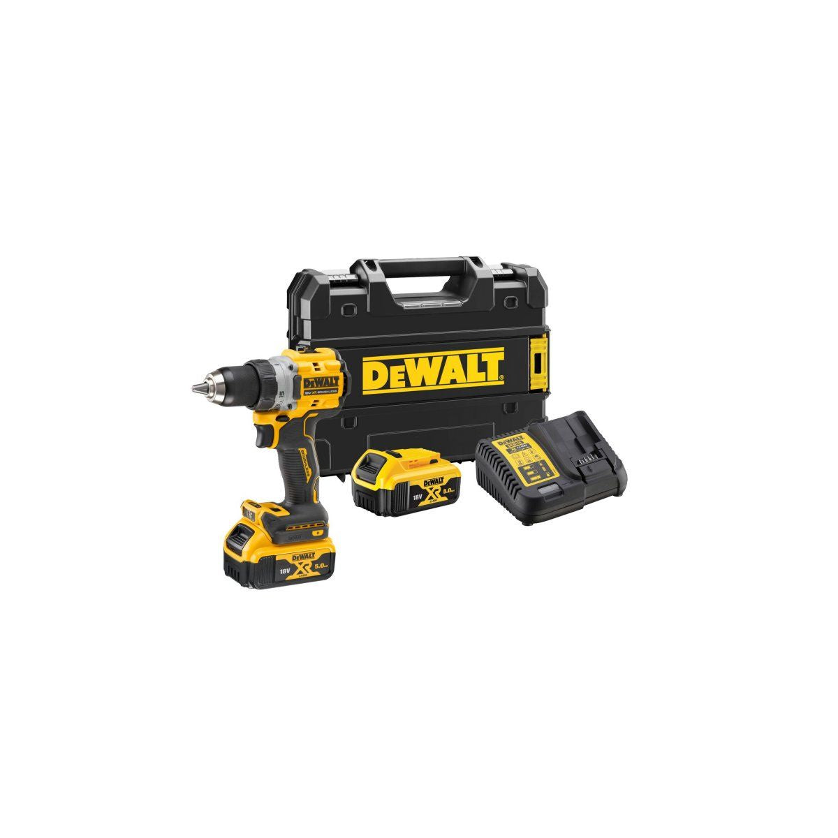  DeWalt DCD800P2T-QW Perceuse, Visseuse 18V XRP 2x5.0Ah Avec Coffret T-STAK
