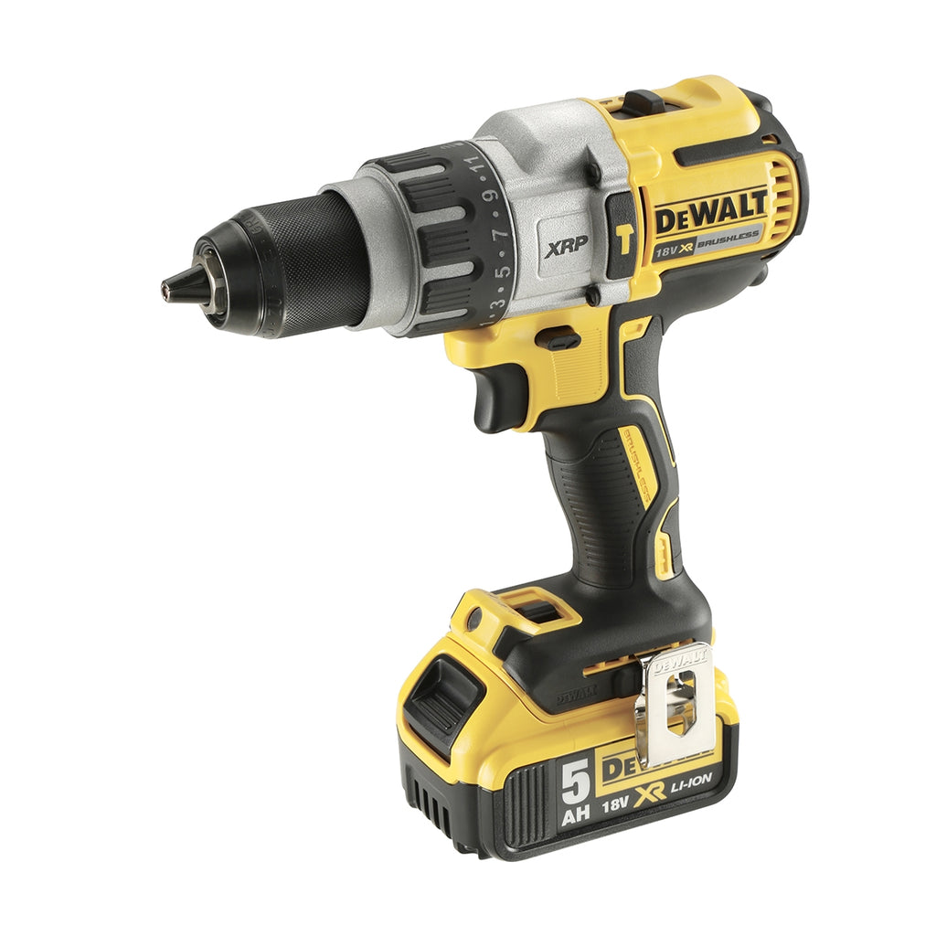  Dewalt DCD996P2-QW Perceuse, Visseuse 18V XR Li-ion Brushless 2x5.0Ah Avec Coffret T-Stak