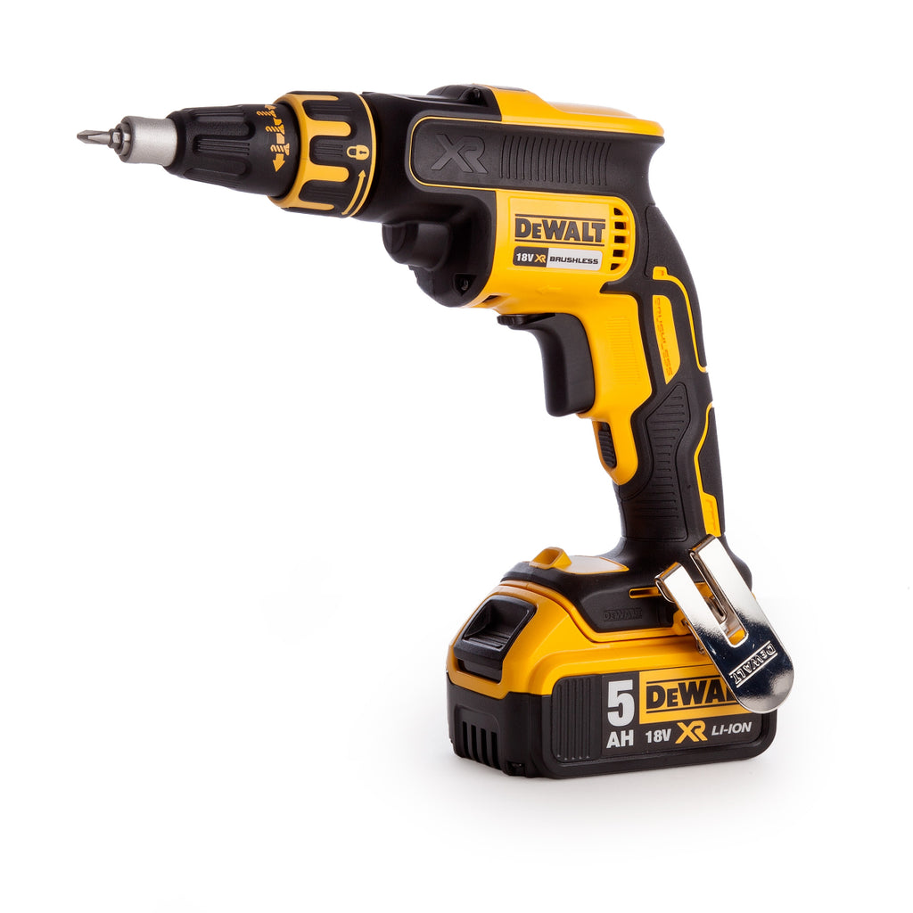  Dewalt DCF620P2K-QW Visseuse Plaques De Plâtre 18V 2x5.0Ah (Chargeur De Vis Inclus)