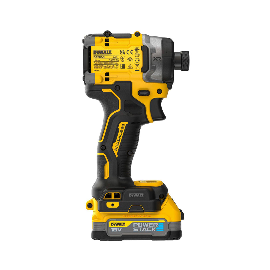  DeWalt DCF860E2T-QW Visseuse à Chocs 3 Vitesses 18V 282Nm XR 2x1.7Ah POWERSTACK Avec Coffret T-STAK