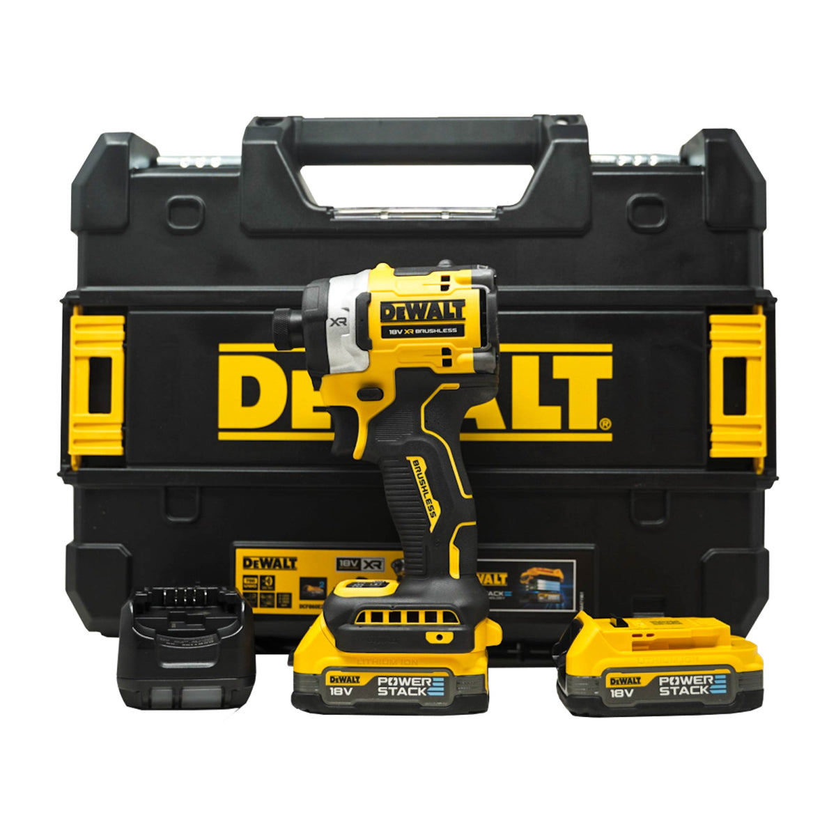  DeWalt DCF860E2T-QW Visseuse à Chocs 3 Vitesses 18V 282Nm XR 2x1.7Ah POWERSTACK Avec Coffret T-STAK