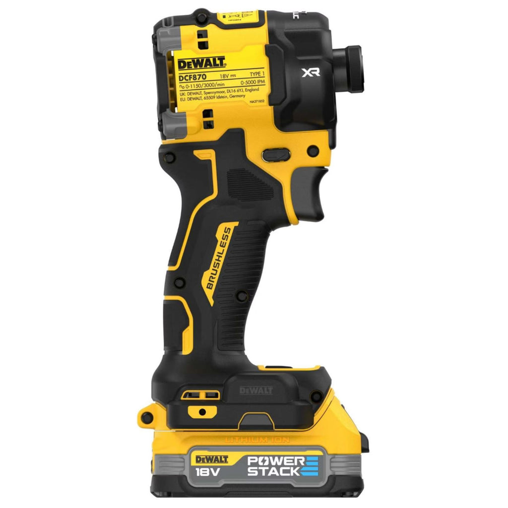  DeWalt DCF870E2T-QW Visseuse à Chocs 2 Vitesses 18V 56Nm XR 2x1.7Ah POWERSTACK Avec Coffret T-STAK