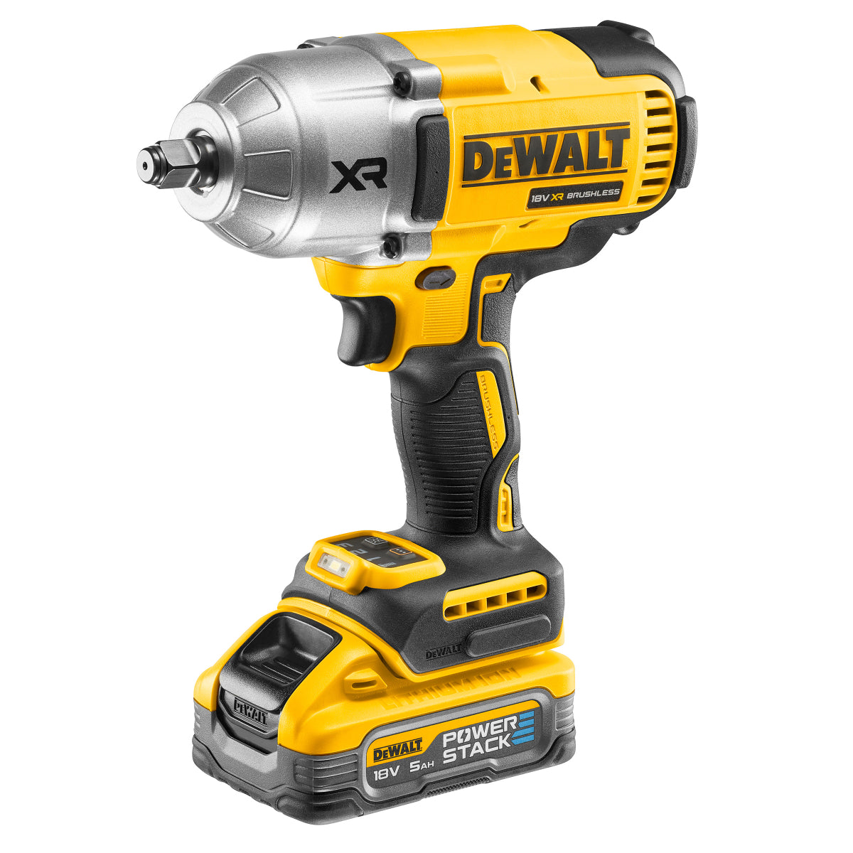  DeWalt DCF900H2T-QW Boulonneuse 1/2" 1355Nm 18V XRP 2x5.0Ah POWERSTACK Avec Coffret T-STAK