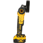  Dewalt DCG405P2-QW Meuleuse Sans Fil 18V Brushless 2x5.0Ah ø125mm Avec Coffret T-Stak
