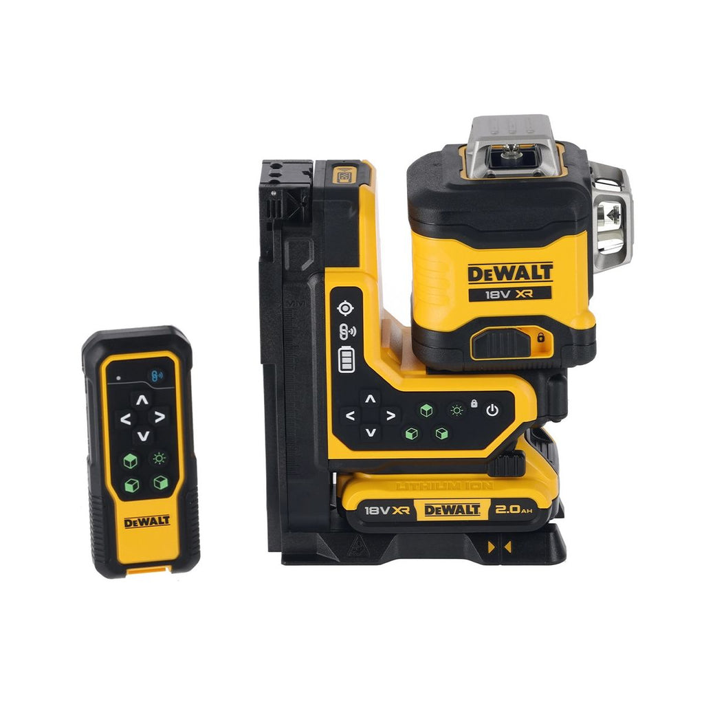  DeWalt DCLE34035D1-QW Laser Multilignes Vert 3x360 XR 18V 1x2.0Ah Li-ion Télécommandé